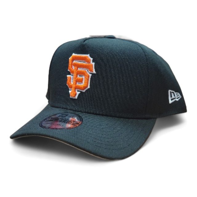 【海外限定】New Era 9FORTY A-Frame MLB San Francisco Giants San Francisco Giants Black New Era A-Frame Snapback Hat