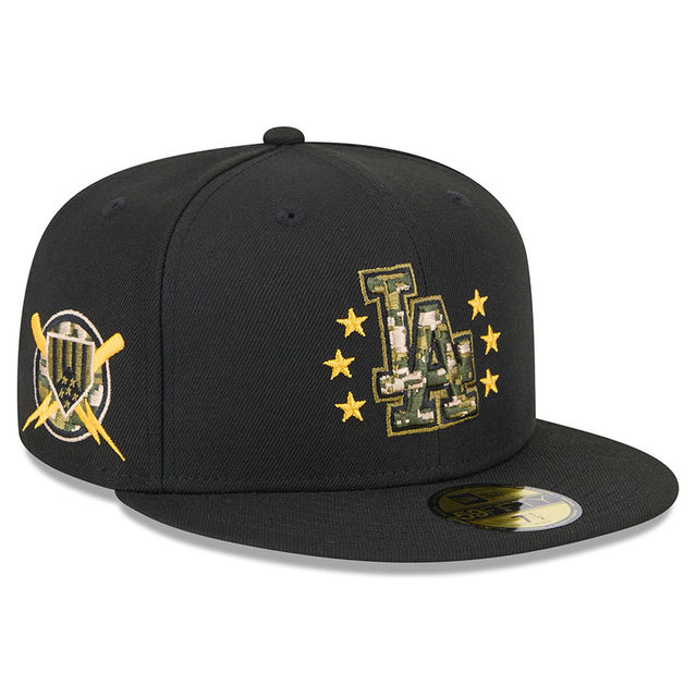 Los Angeles Dodgers Black 2024 Armed Forces Day New Era Los Angeles Dodgers Black 2024 Armed Forces Day New Era