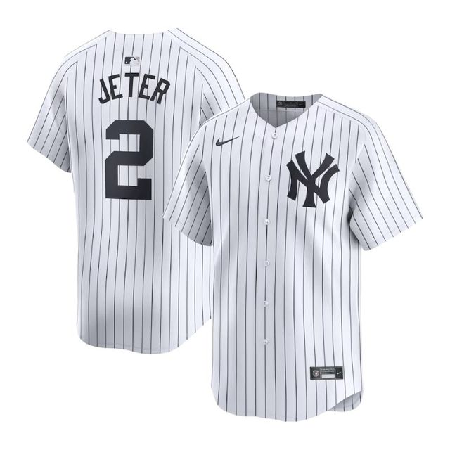 ヤスヒロ New York Yankees Jeterユニフォーム New York Yankees Derek Jeter White Nike Home Limited Player