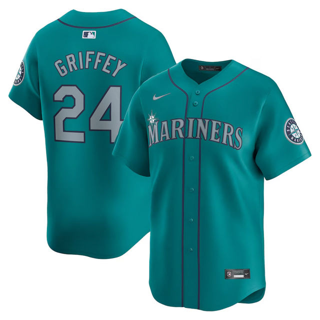Seattle Mariners Ken Griffey Jr Aqua Alternate Nike Limited Seattle Mariners Ken Griffey Jr Aqua Alternate Nike Limited