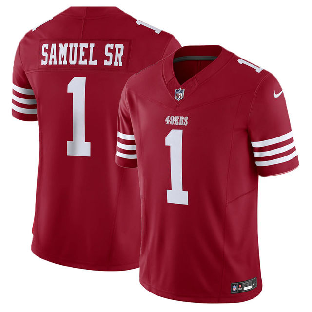San Francisco 49ers Deebo Samuel Sr Nike Vapor F.U.S.E Limited Red