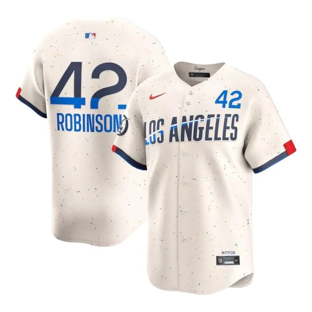 Los Angeles Dodgers Jackie Robinson Cream 2024 City Connect Nike
