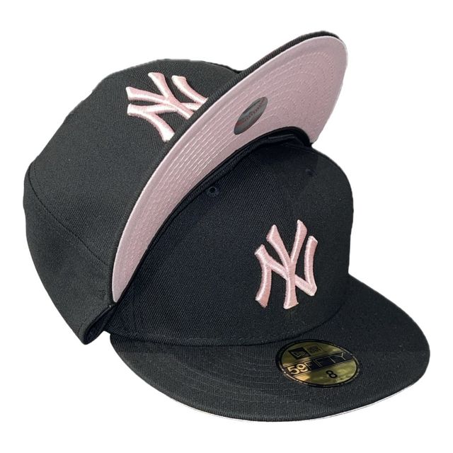 New York Yankees All Black with Pink Logo Pink UV New Era 59FIFTY