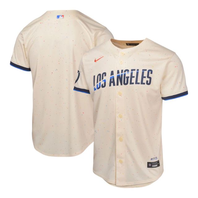 Youth Los Angeles Dodgers Nike City Connect Limited Cream Blank