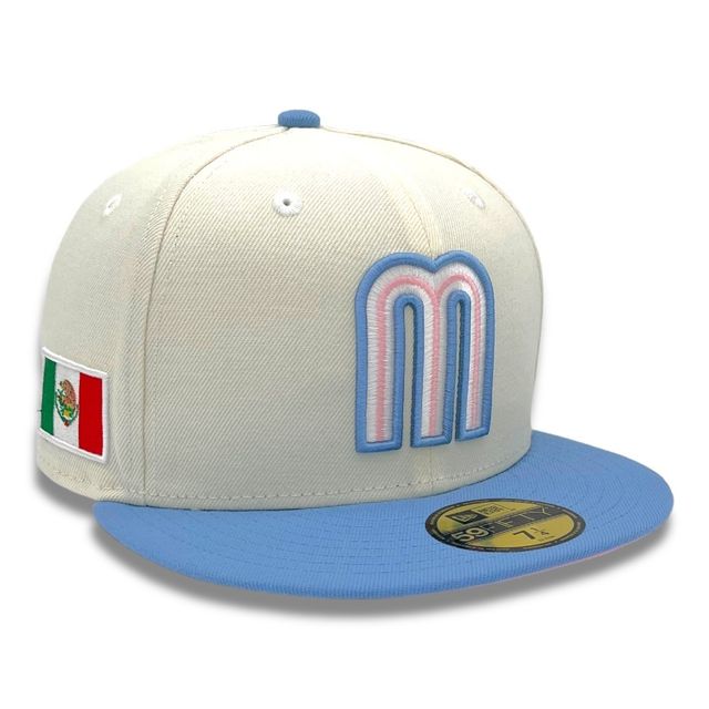 Mexico Chrome and Light Blue Mexico Flag Gray UV New Era 59FIFTY