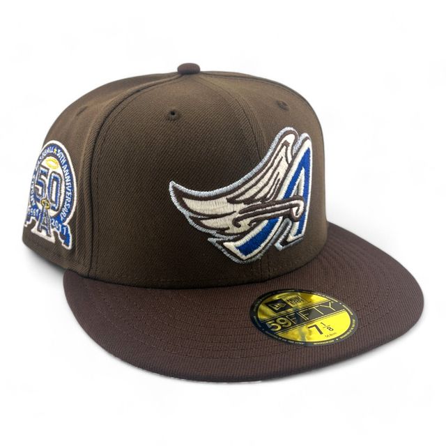 Anaheim Angels Sneaky Brown Two Tone 50th Anniversary Patch Royal