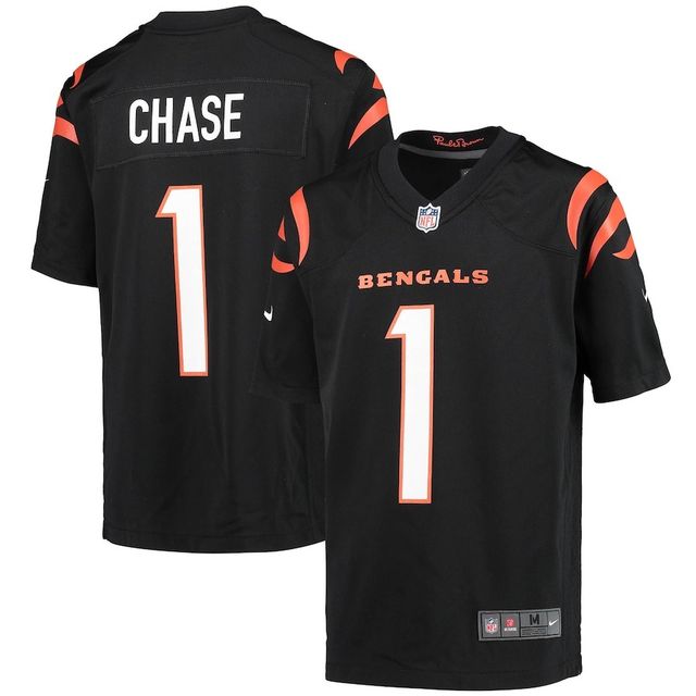 Youth Cincinnati Bengals Ja'Marr Chase Black Nike Game Jersey