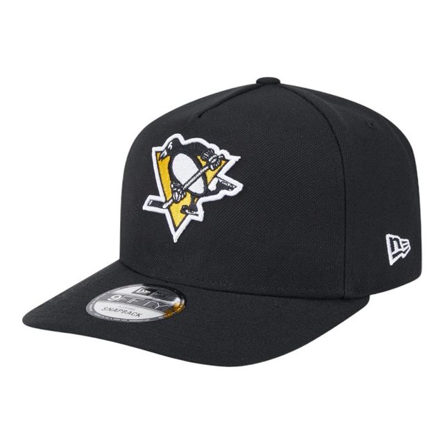Pittsburgh Penguins Black NHL New Era 9FIFTY A-Frame Snapback Hat
