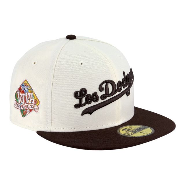 Los Angeles Dodgers Chrome and Brown Script Viva Los Dodgers Patch