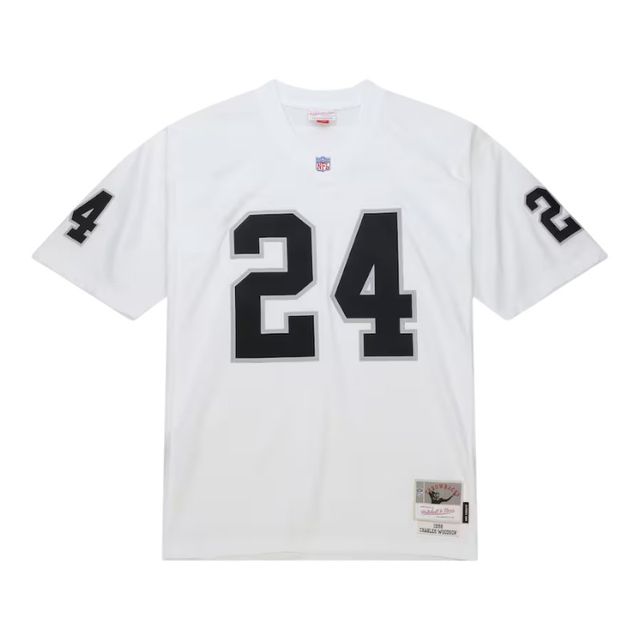 Las Vegas Raiders Charles Woodson White 1998 Mitchell & Ness