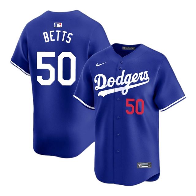 Los Angeles Dodgers Mookie Betts Royal Blue Red Number Alternate