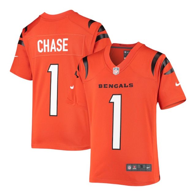 Youth Cincinnati Bengals Ja'Marr Chase Orange Game Jersey Nike