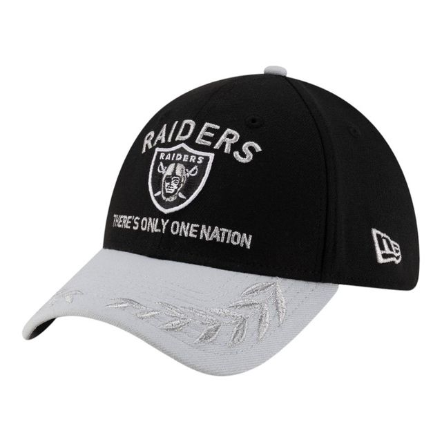 Las Vegas Raiders Black and Gray 2025 NFL Draft New Era 39THIRTY