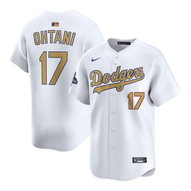 Los Angeles Dodgers Shohei Ohtani White 2025 Gold Collection Nike