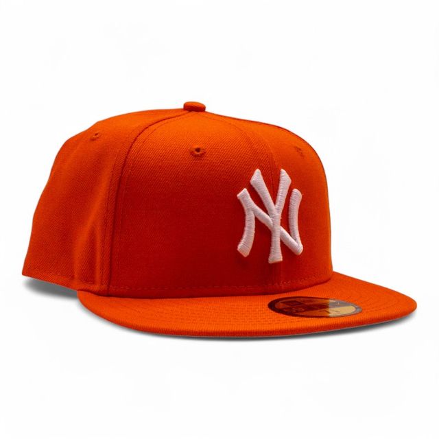 New York Yankees Orange Crown Grey UV New Era 59FIFTY Fitted Hat