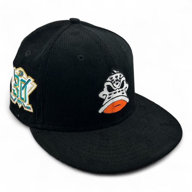 Anaheim Ducks Black Corduroy 30th Anniversary Patch Gray UV NHL