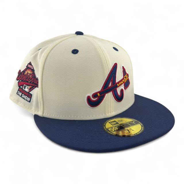 Atlanta Braves Chrome and Navy 1995 WS Patch Gray UV New Era