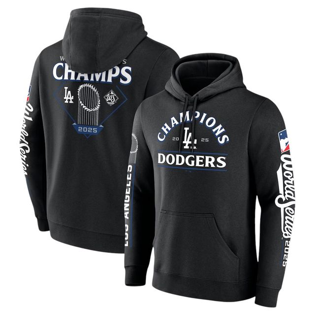 Los Angeles Dodgers Black 2025 World Series Champions Fanatics Hoodie