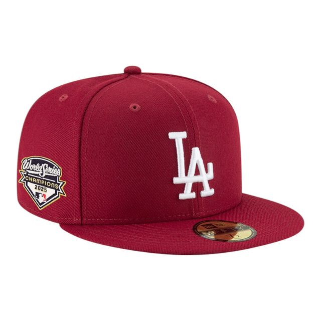 Los Angeles Dodgers Cardinal Red 2025 World Series Champions Patch