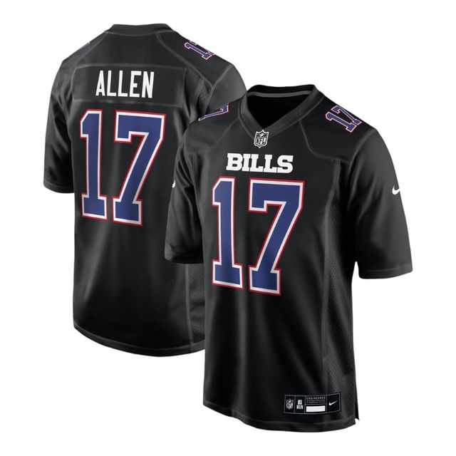 Buffalo Bills Josh Allen Nike Carbon Black Fashion Game Jersey