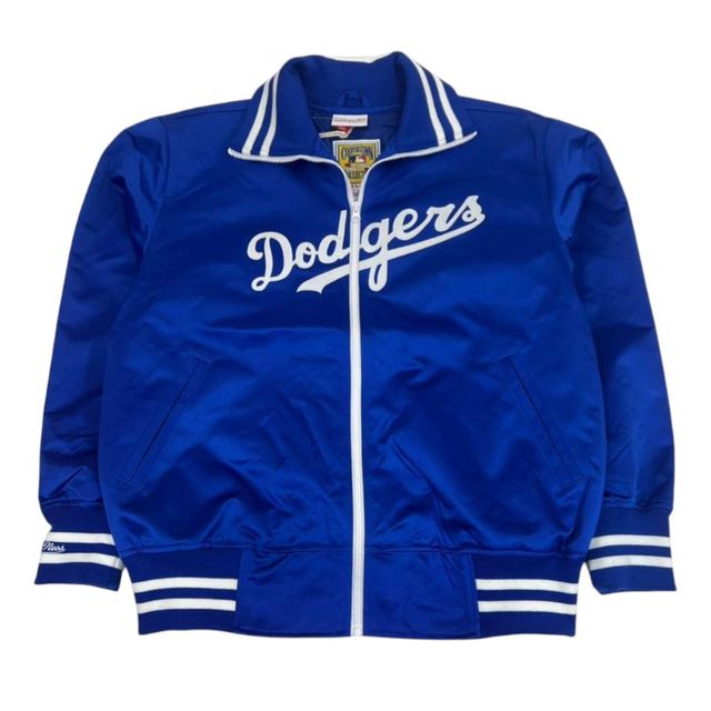 Los Angeles Dodgers 1976 Authentic Royal Blue Satin Full-Zip