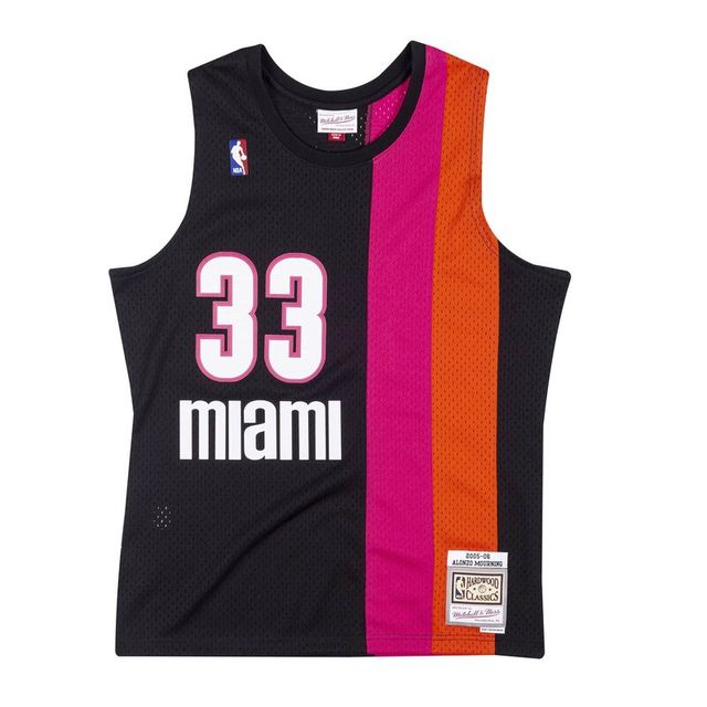 This Miami Heat Alonzo Mourning Mitchell & Ness 2005-06 Hardwood