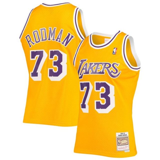 Los Angeles Lakers Dennis Rodman Mitchell & Ness 1998-99 Hardwood