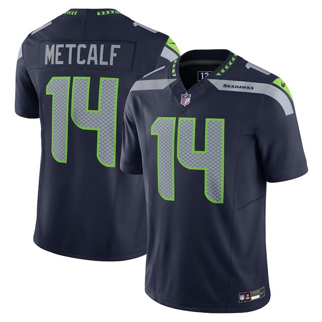 Seattle Seahawks DK Metcalf Nike Navy Vapor Limited Player Jersey