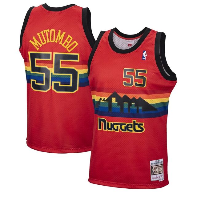 Denver Nuggets Dikembe Mutombo Mitchell & Ness 1991-92 Hardwood