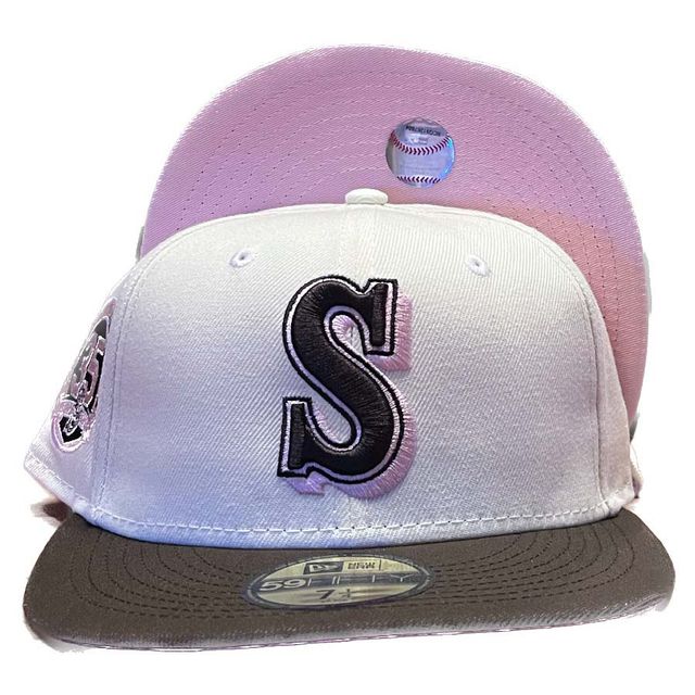 Seattle Mariners Chrome Two Tone 35th Anniversary Patch Pink UV