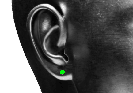 Position klassisches Ohrläppchen Piercing