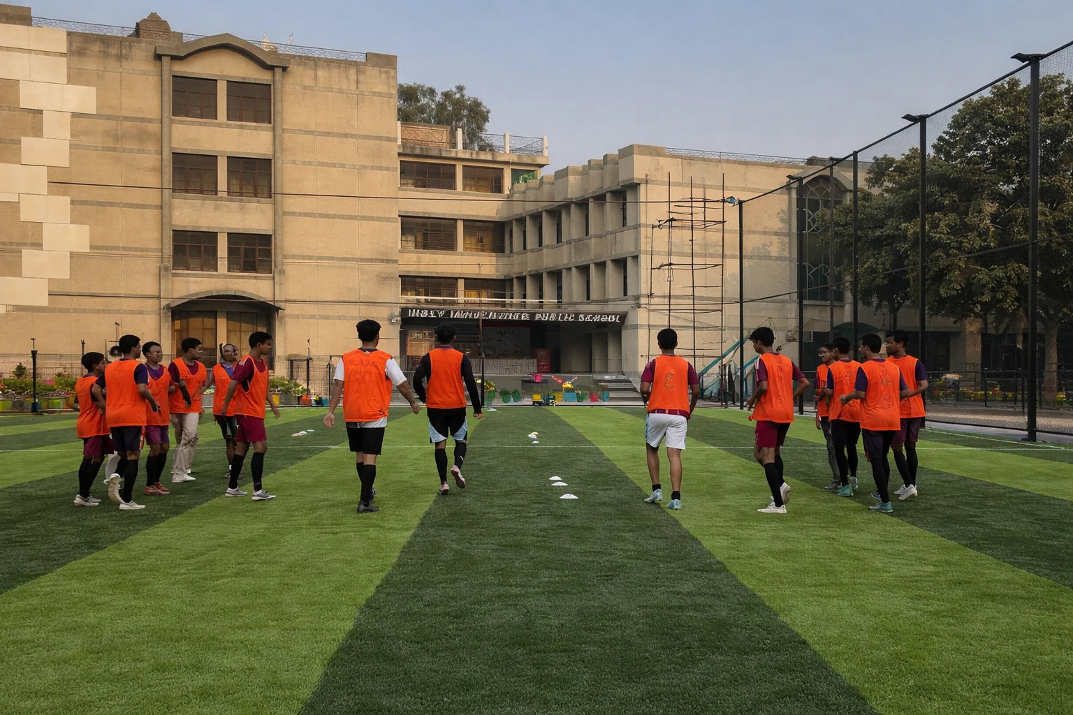 Grassroots youth football training