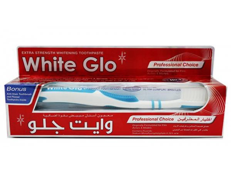 WHITE GLO TOOTHPASTE 100ML PROFESSIONAL CHOICE