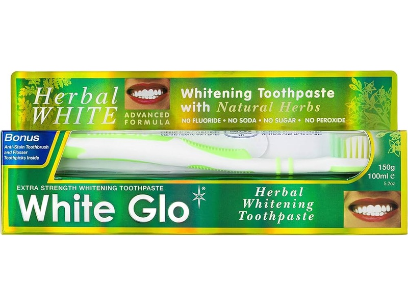 WHITE GLO TOOTHPASTES  100 ML HERBAL WHITE