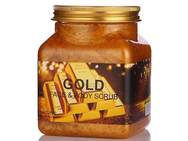 WOKALI FACE & BODY SCRUB 500ML GOLD 