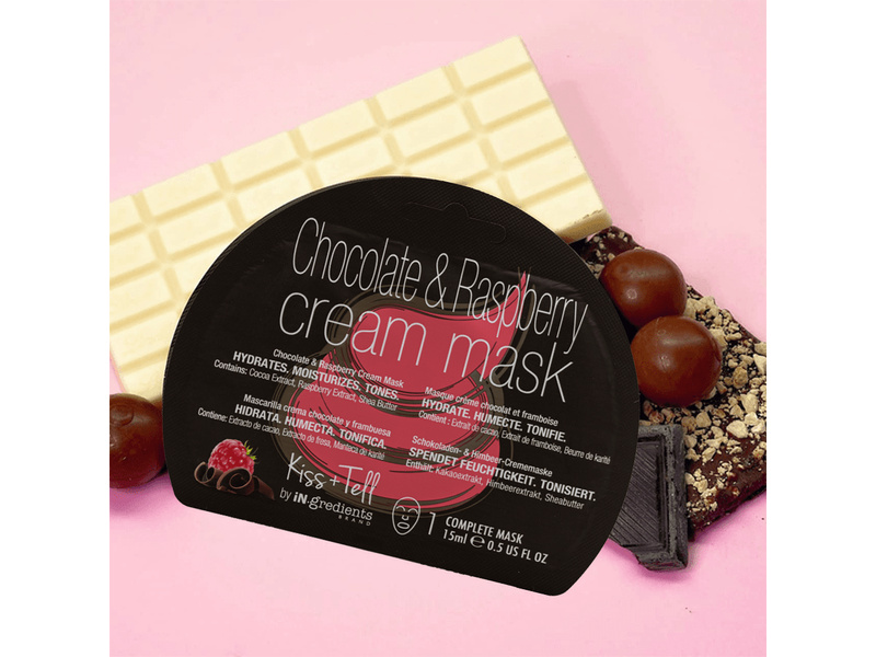 Masque bar in.gredients brand chocolate & raspberry cream mask - 1 mask