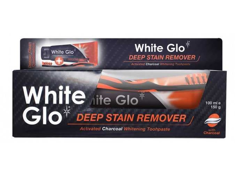 White glo toothpaste deep stain remover charocal 150mg