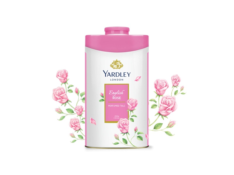 Yardley london english rose perfumed talcum body powder 250mg