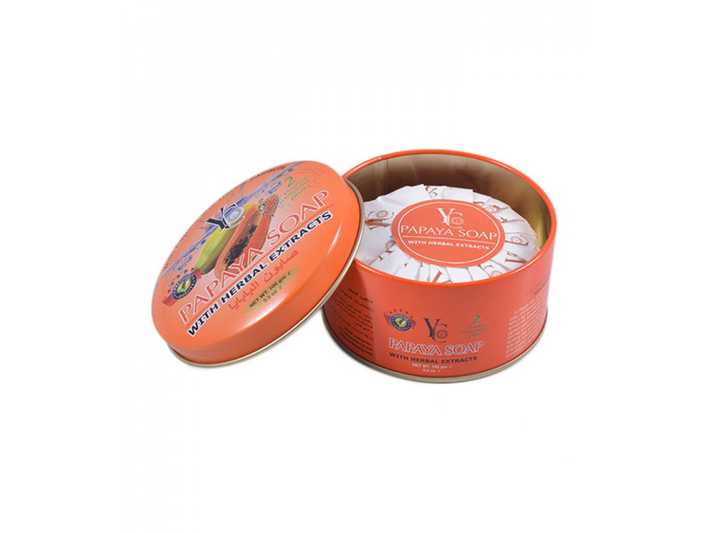 Yc avocado with papaya herbal soap jar 100 mg