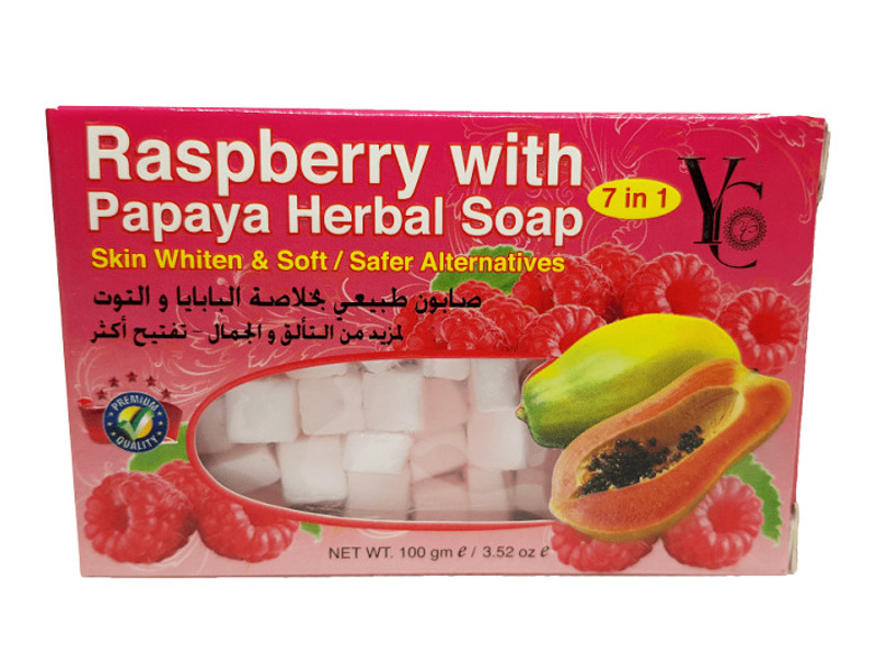 Yc herbal soap papaya & berry 100gm