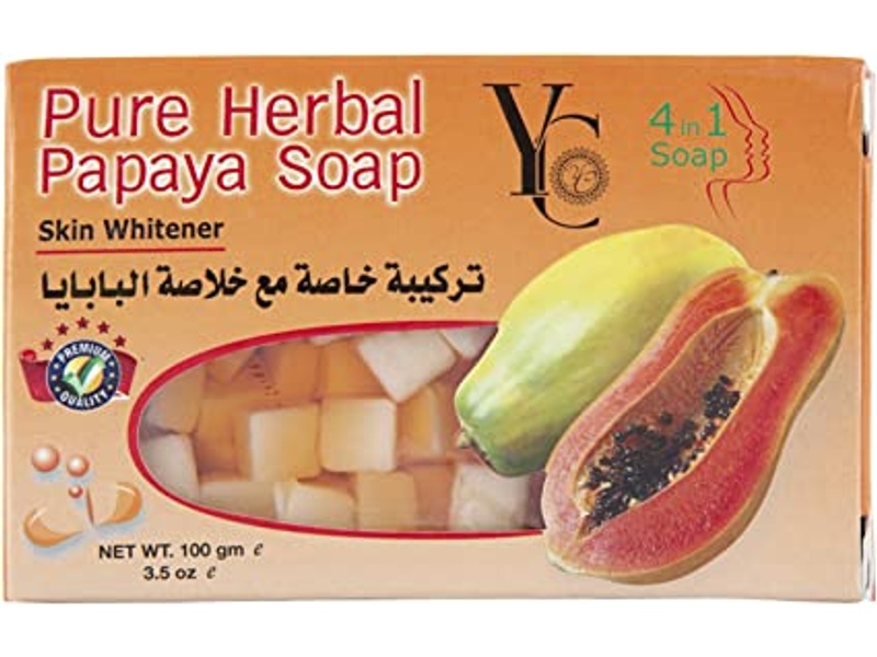 Yc soap bar with papaya and herbal 100mg