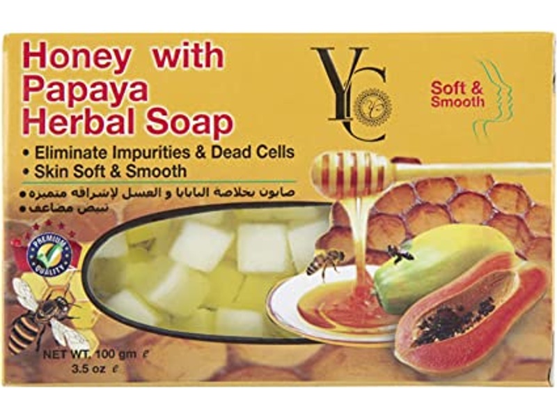 Yc soap bar with papaya and honey 100mg