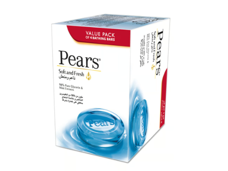 PEARS SOAP BAR SOFT & FRESH 125 GM X 4