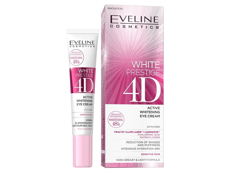 Eveline white prestige 4d active whitening eye cream - 15 ml