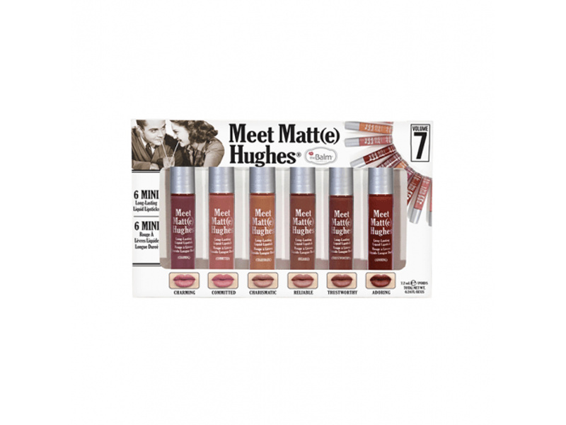 Thebalm meet matte hughes set of 6 mini lipsticks - vol7