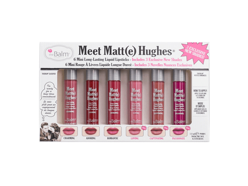 Thebalm meet matte hughes set of 6 mini lipsticks vol-6