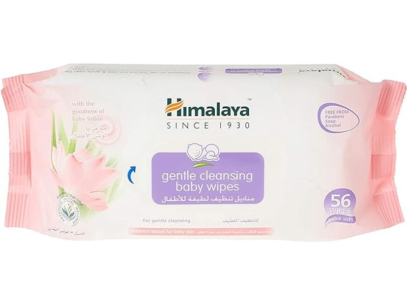 Himalaya baby wipes gentle 56s 2+1 pack