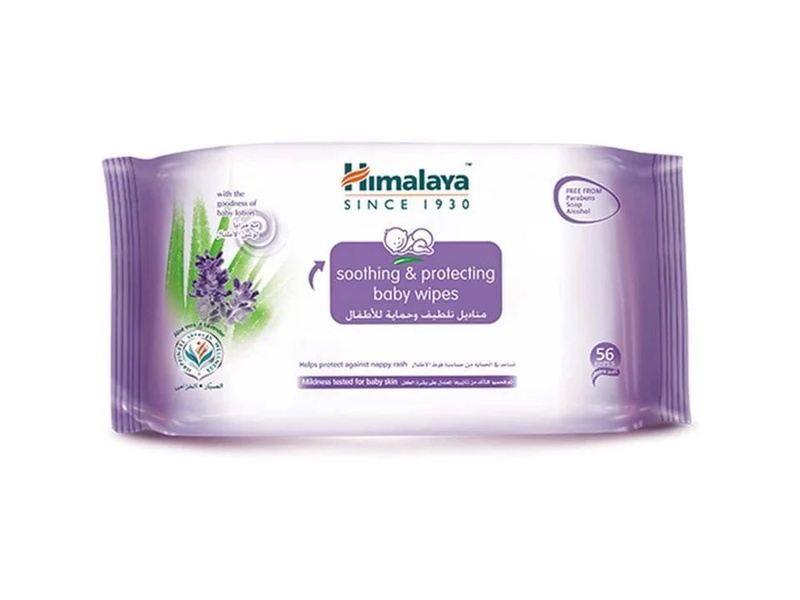 Himalaya baby wipes soothing & protecting 56 pack 2+1pack