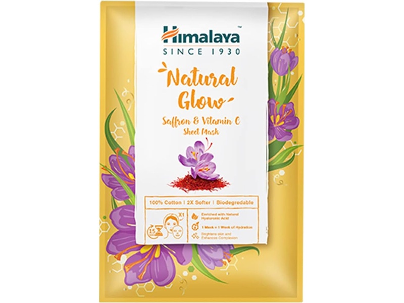 HIMALAYA NATURAL GLOW MASK 30ML SAFFREN & VC