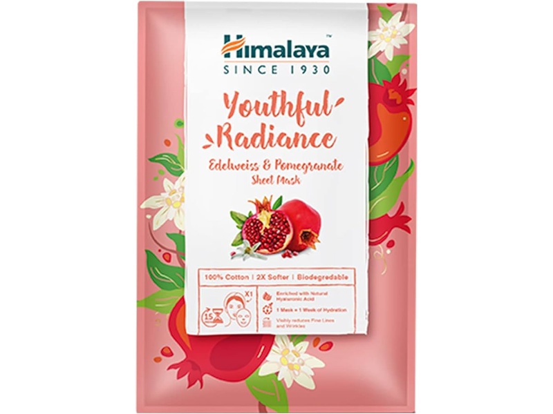 HIMALAYA YOUTHFUL MASK 30ML REDIANCE EDELWEISS & POMEGRANATE